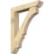 Ekena Millwork Balboa Slat Rough Sawn Bracket w/ Offset Brace, Douglas Fir, 6"W x 30"D x 38"H BKT0604X30X38BOA06RDF - alternate 1